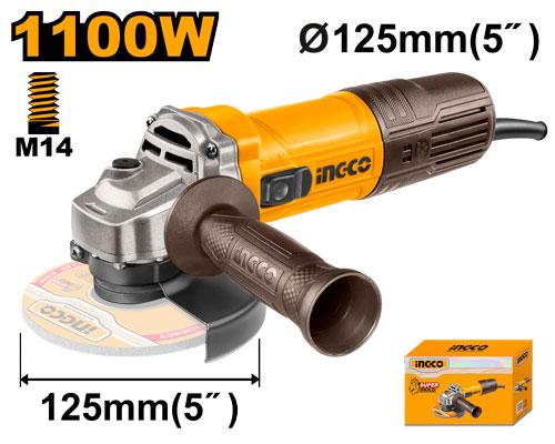AG110028 - MEULEUSE 125MM 1100W SS INGCO Maroc