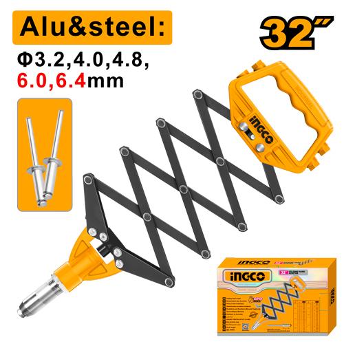 HFOR321 - PINCE A RIVET ACCORDEON 3.2MM,4MM,4.8MM INGCO Maroc