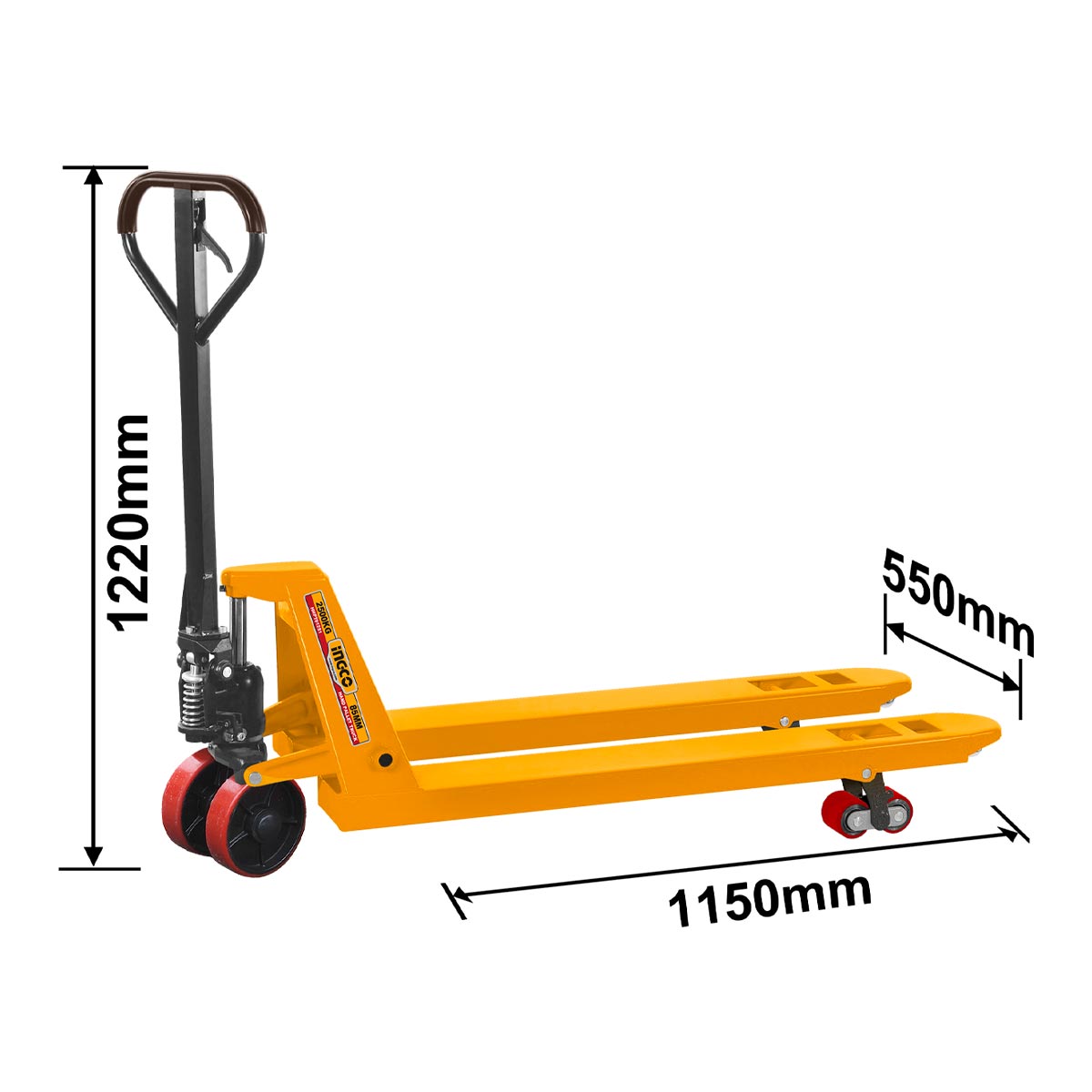 HHPT01251 - TRANSPALETTE MANUEL 2500KG INGCO Maroc