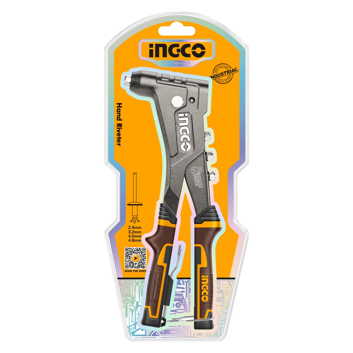 HR105 - PINCE A RIVETER EN ALU 2.4MM, 3.2MM,4MM,4.8MM INGCO Maroc