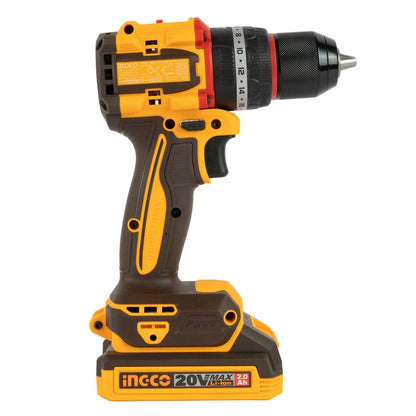 INGCO PERCEUSE VISSEUSE BRUSHLESS 20V+47 ACC 55NM-[CIDLI20558]