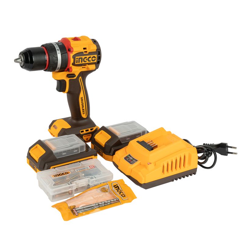 INGCO PERCEUSE VISSEUSE BRUSHLESS 20V+47 ACC 55NM-[CIDLI20558]