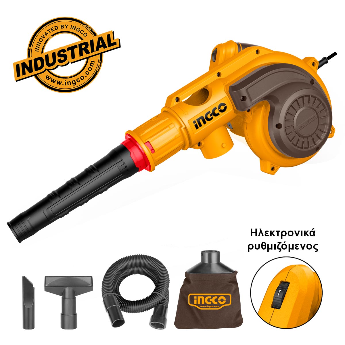 AB8038 - SOUFFLEUR ASPIRATEUR 800W + 4 ACCESSOIRES INGCO Maroc