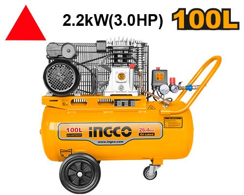 AC301008 - COMPRESSEUR 100L 220-240V~50HZ POWER: 2.2 KW INGCO Maroc