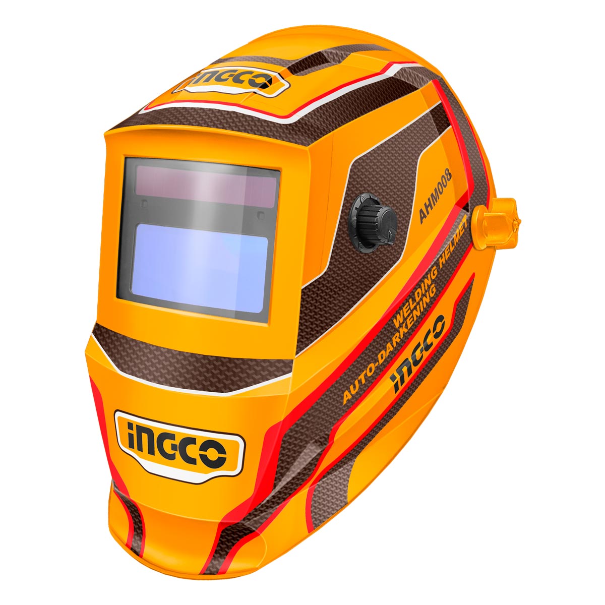 AHM008 - CASQUE DE SOUDEUR VIEWING AREA:92Ã—42MM ARC SENSOR INGCO Maroc