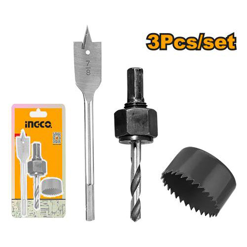 INGCO PACK SCIE CLOCHE POUR VEROUILLAGE 3PCS [AKHS302]