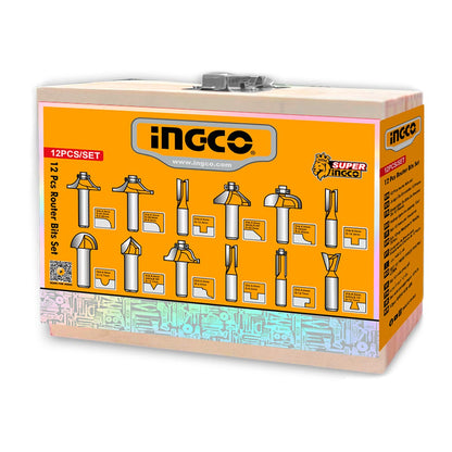 AKRT1201 - JEU DE FRAISES A AFFLEURER 6MM INGCO Maroc