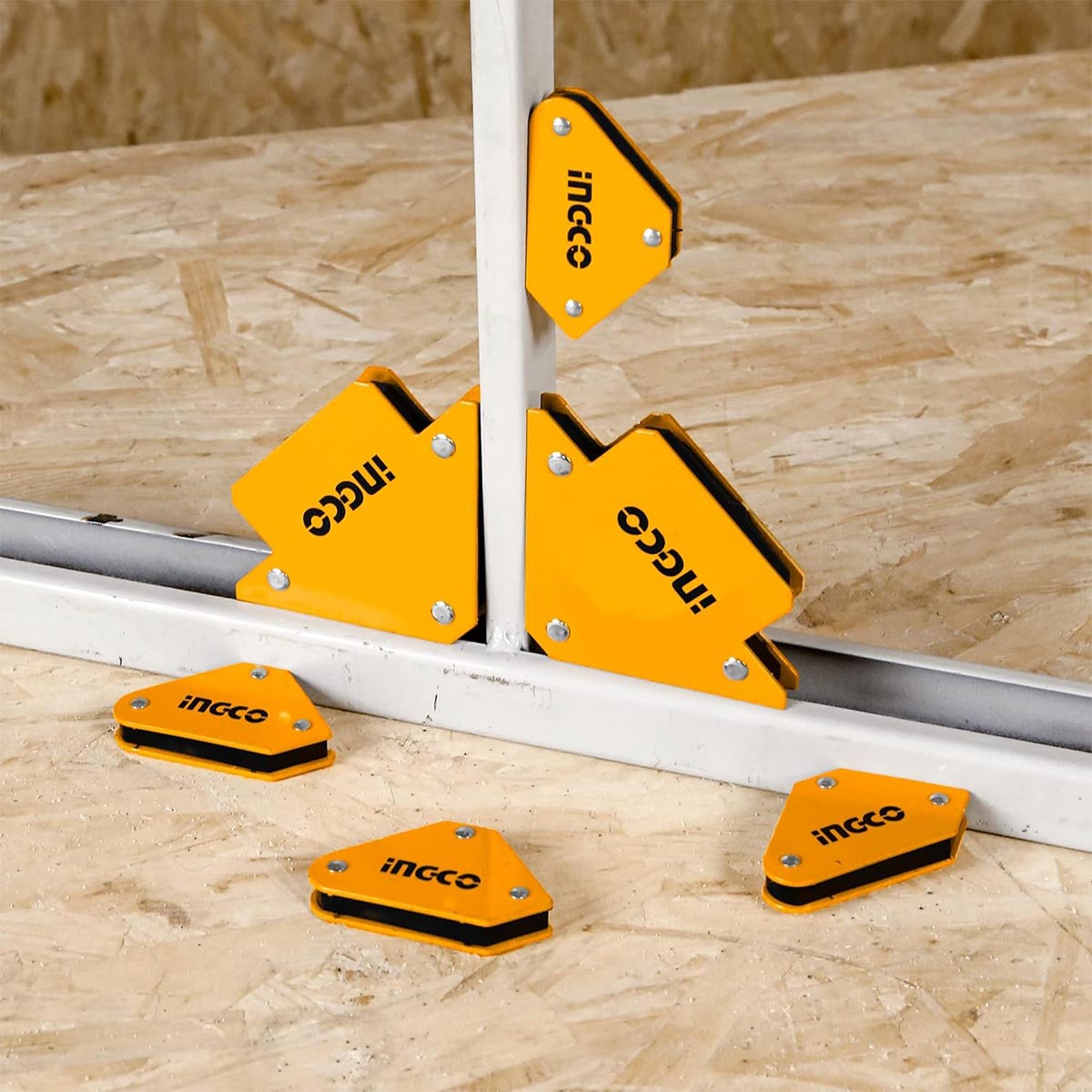 AMWH6001 - JEU SUPPORTS DE SOUDAGE MAGNETIQUES 6 PIECES INGCO Maroc
