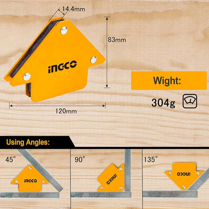 AMWH6001 - JEU SUPPORTS DE SOUDAGE MAGNETIQUES 6 PIECES INGCO Maroc