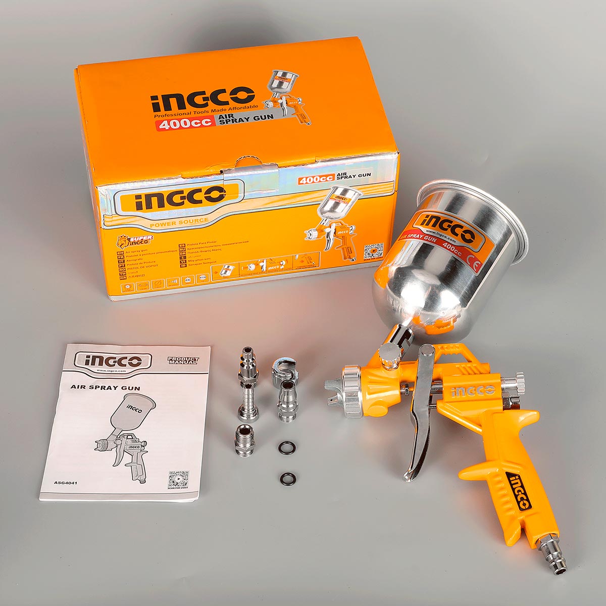 ASG4041 - SPRAY GUN 1,5MM 400CC INGCO INGCO Maroc