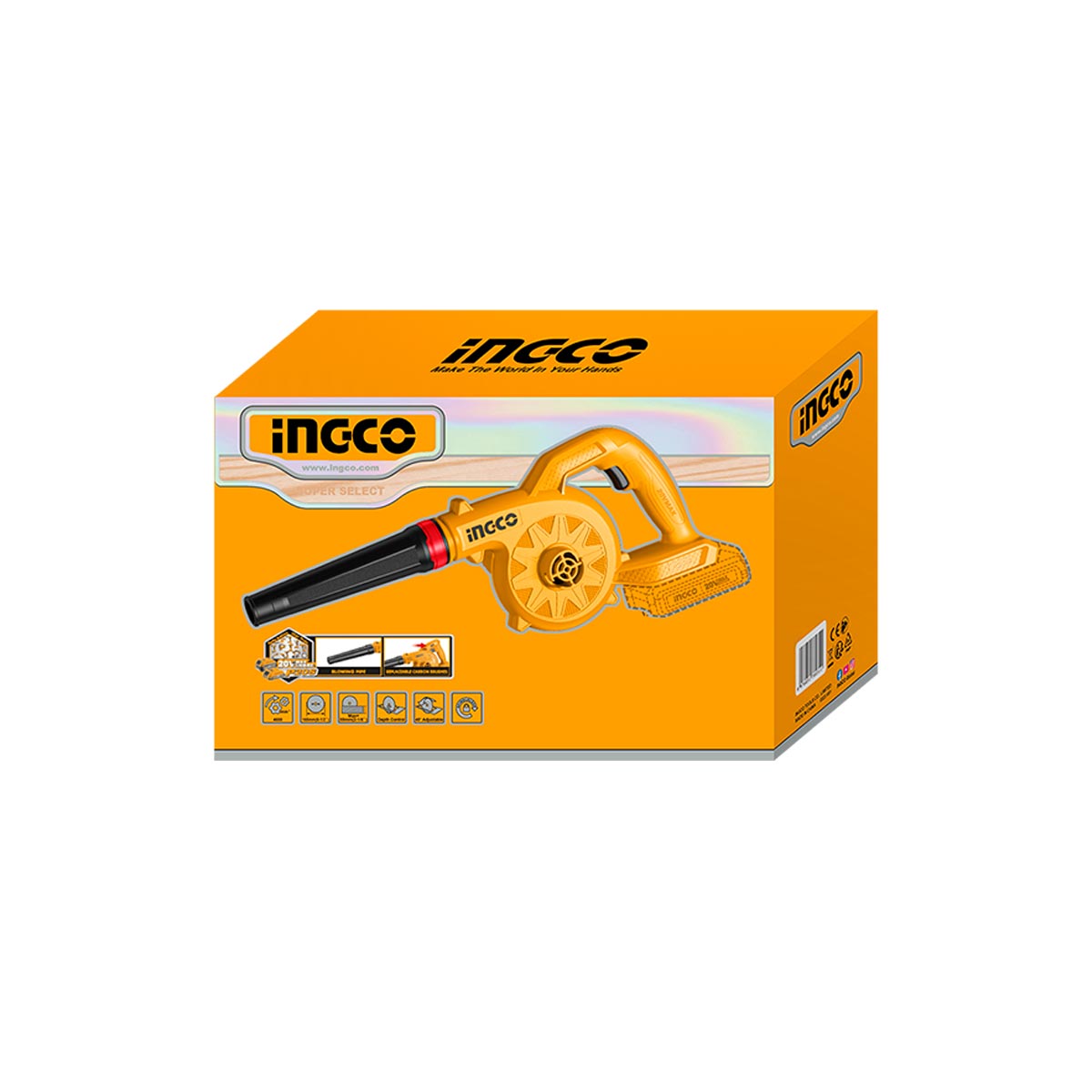 CABLI2078 - SOUFFLEUR 20V (SANS BATTERIE/CHARGEUR) SI INGCO Maroc