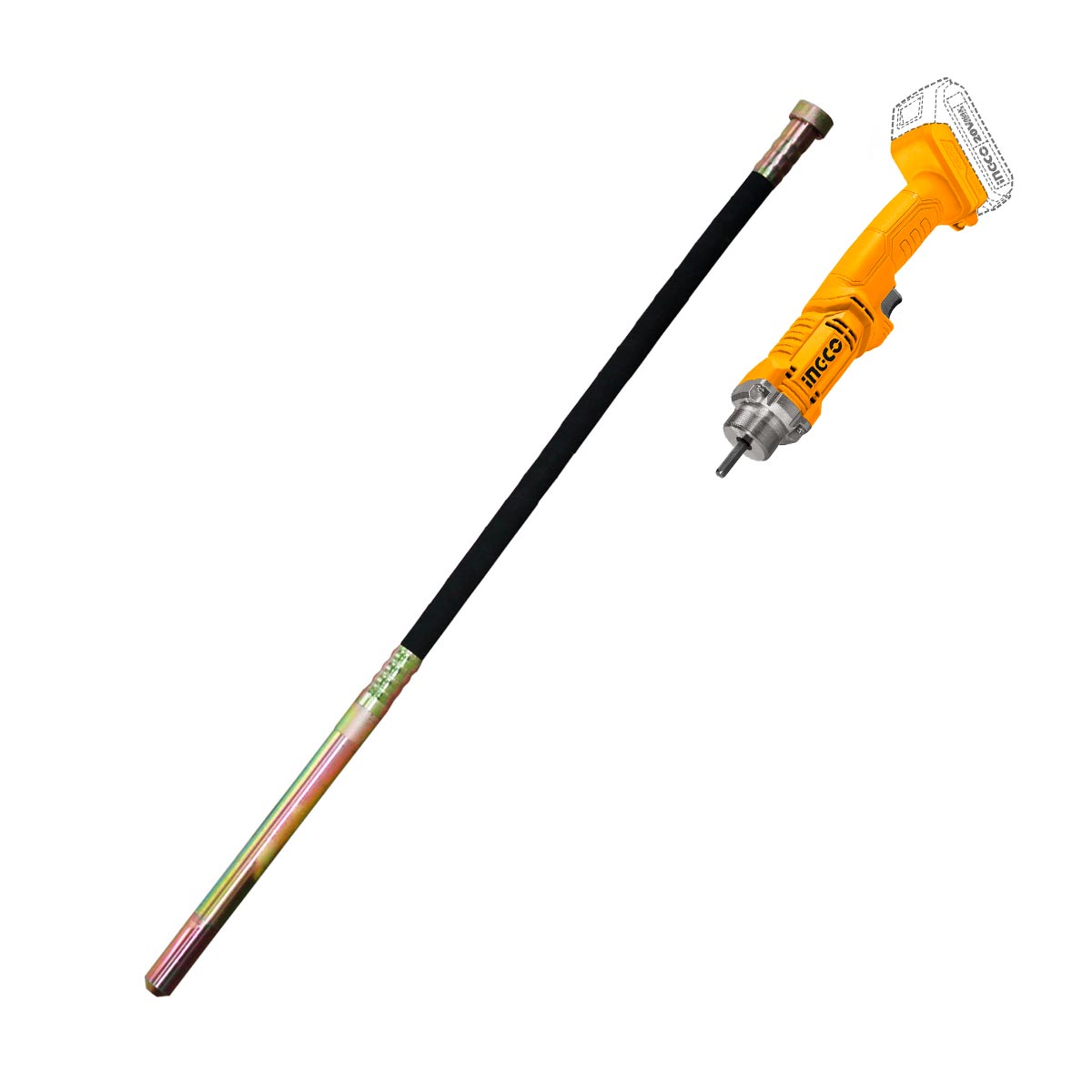 CCVLI2023011 - VIBREUR A BETON 20V + 1BATTERIE + 1AIGUILLE INGCO Maroc