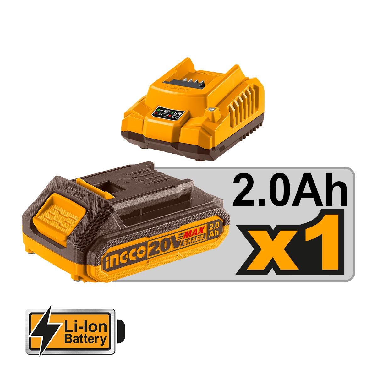 INGCO CLE A CLIQUET A BATTERIE 20V, 65 NM, 3/8 [CDRLI2060152] AU MAROC