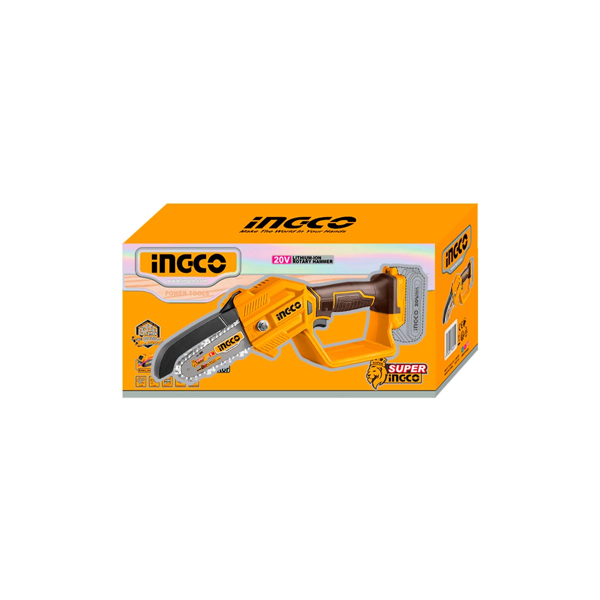 CGSLI20581 - SCIE ELAGUEUSE 20V 1BATTERIE INGCO Maroc