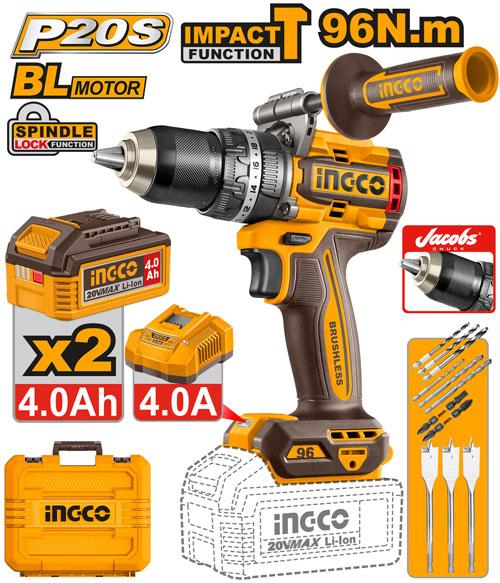 INGCO VISSEUSE PERCEUSE 20V 96NM AU MAROC [CIDLI209686]