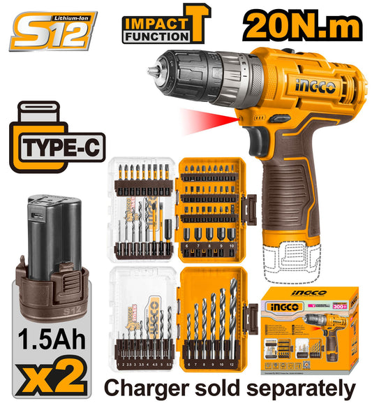 INGCO VISSEUSE A BATTERIE 12V 1.5Ah [COSLI241197]