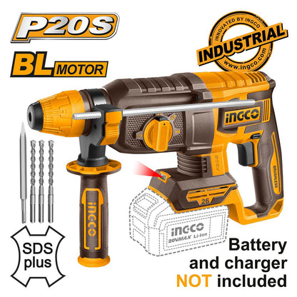 CRHLI20268 - PERFORATEUR BRUSHLESS26MM SANS BATT/CHARG INGCO INGCO Maroc