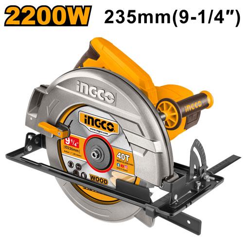 CS23522 - SCIE CIRCULAIRE 235MM 2200W INGCO INGCO Maroc