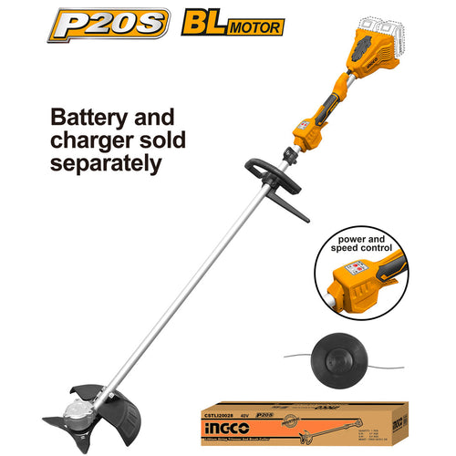 P20S Coupe-bordures sans fil au lithium-ion sans batterie ni chargeur CSTLI20028