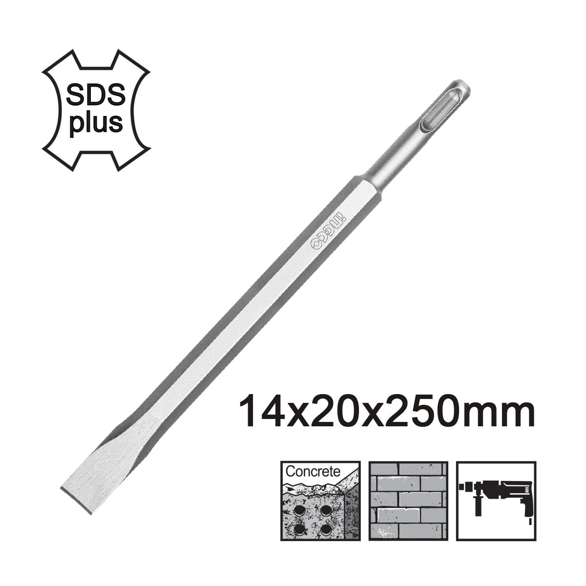 DBC0122501 - BURIN PLAT SDS PLUS INGCO Maroc