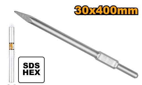 DBC0314101 - BURIN HEXAGONAL POINTU 30X410MM PDB17018/17008 INGCO Maroc
