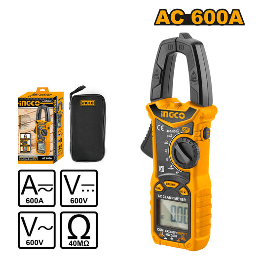 INGCO PINCE MULTIMETRIQUE CAT.III 600V [DCM6003]
