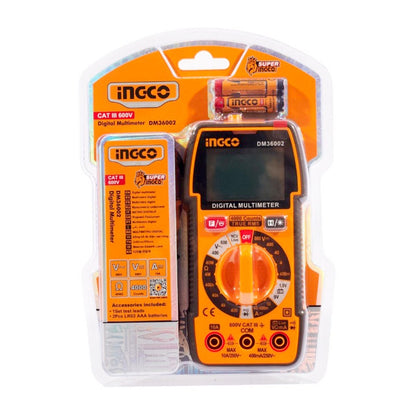 DM36002 - MULTIMETRE DIGITAL LCD 600V AC/DC INGCO Maroc