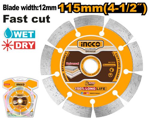 INGCO DISQUE DIAMANT 115MM A SEC INGCO AU MAROC [DMD0111513]