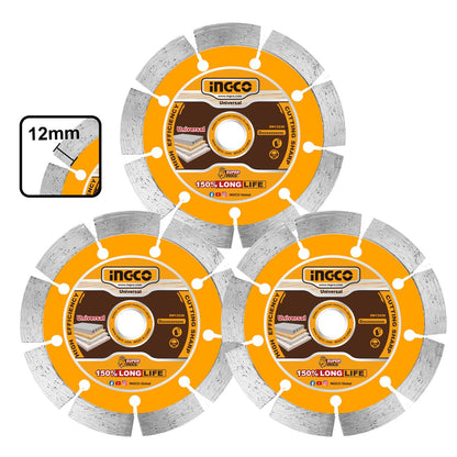 INGCO JEU DE 3 DISQUE DIAMANT 230X22,2MM AU MAROC [DMD012308]