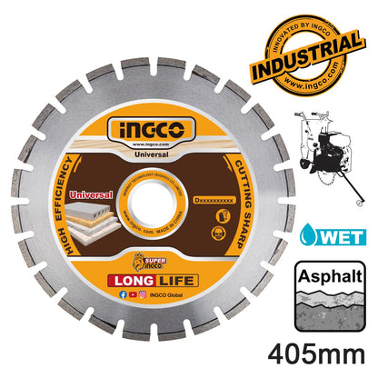 DMD064051 - DISQUE DIAMAND POUR ASPHALT 405MM INGCO Maroc