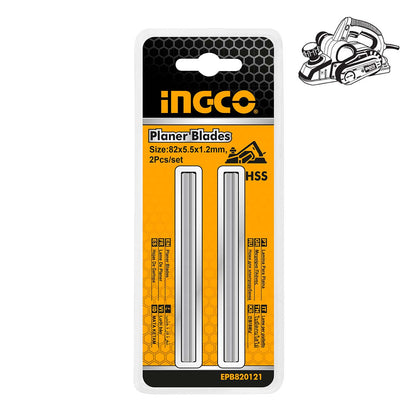 EPB820121 - LAMES RABOT 82X5.5X1.2MM 2PCS INGCO Maroc