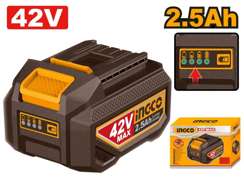 FBLI42251 - BATTERIE LITHIUM-ION 2,5AH 42V INGCO Maroc