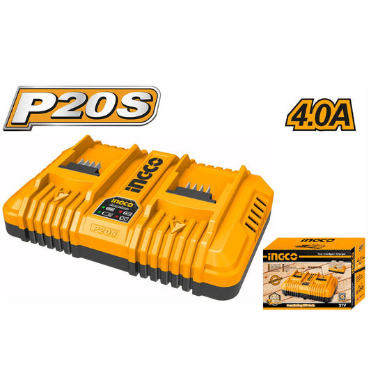 INGCO CHARGEUR DOUBLE BATTERIE 4Ah [FCLI2034]