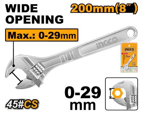INGCO CLE A MOLETTE 200MM [HADW131082]