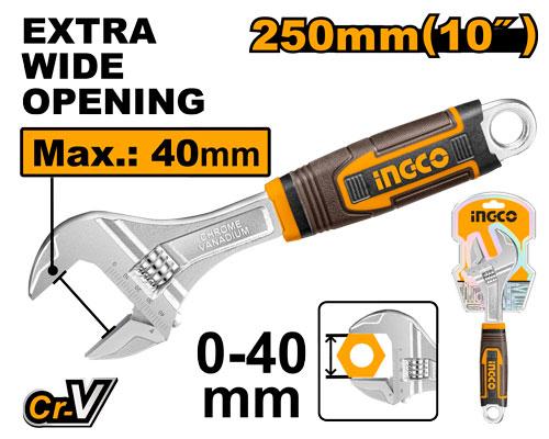 INGCO CLE A MOLETTE POIGNEE SOUPLE 250MM [HADW131108]