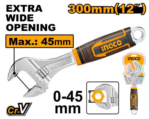 INGCO CLE A MOLETTE POIGNEE SOUPLE 300MM [HADW131128]