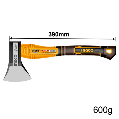 HAX081600 - HÂCHE 600G 390MM À TÊTE FORGÉE SI INGCO Maroc