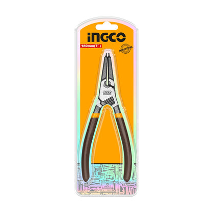 HCCP261803 - PINCE CIRCLIPS INTERIEUR À TÊTE DROITE 180MM INGCO Maroc