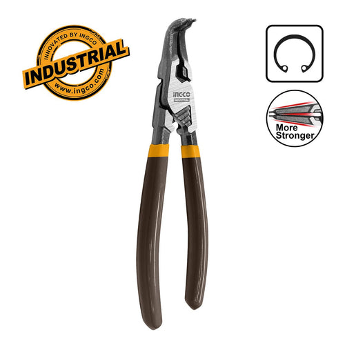 HCCP261804 - PINCE CIRCLIPS INTERIEUR A TETE COURBEE 180MM INGCO Maroc