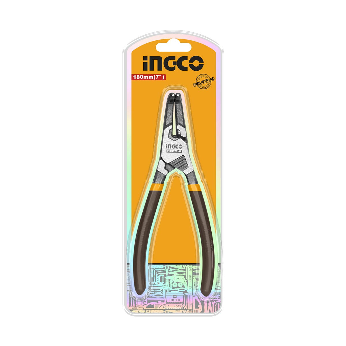 HCCP261804 - PINCE CIRCLIPS INTERIEUR A TETE COURBEE 180MM INGCO Maroc