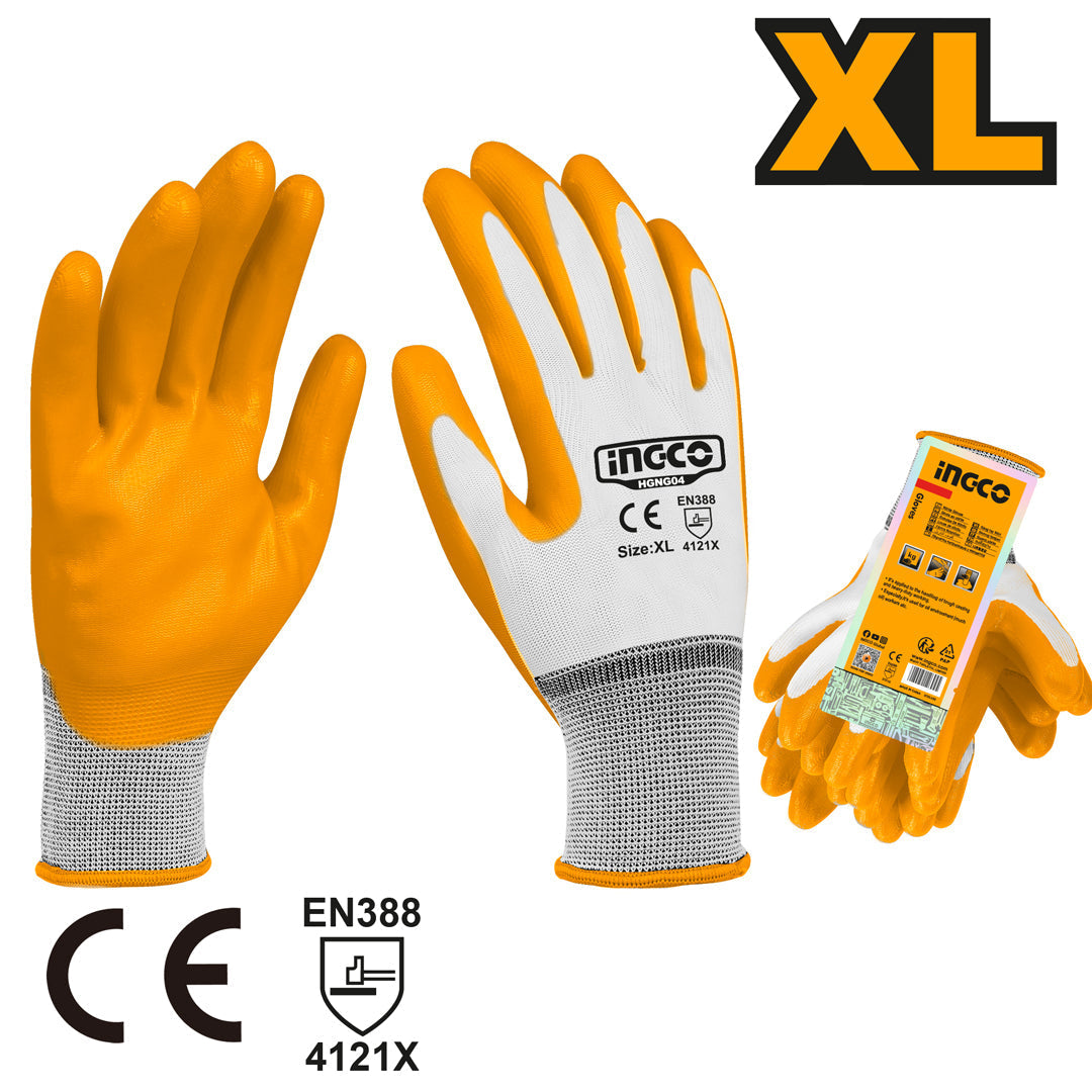 INGCO GANTS EN NITRILE XL NR [HGNG04]