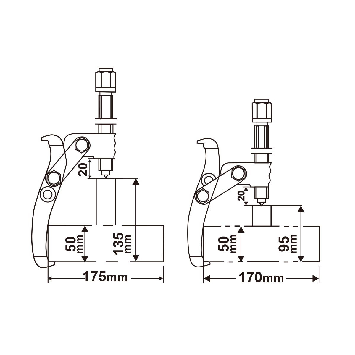 HGP08036 - EXTRACTEUR A TROIS GRIFFES INGCO Maroc