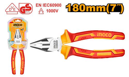 INGCO PINCE UNIVERSELLE ISOLEE 7''''/180MM [HICP28188]