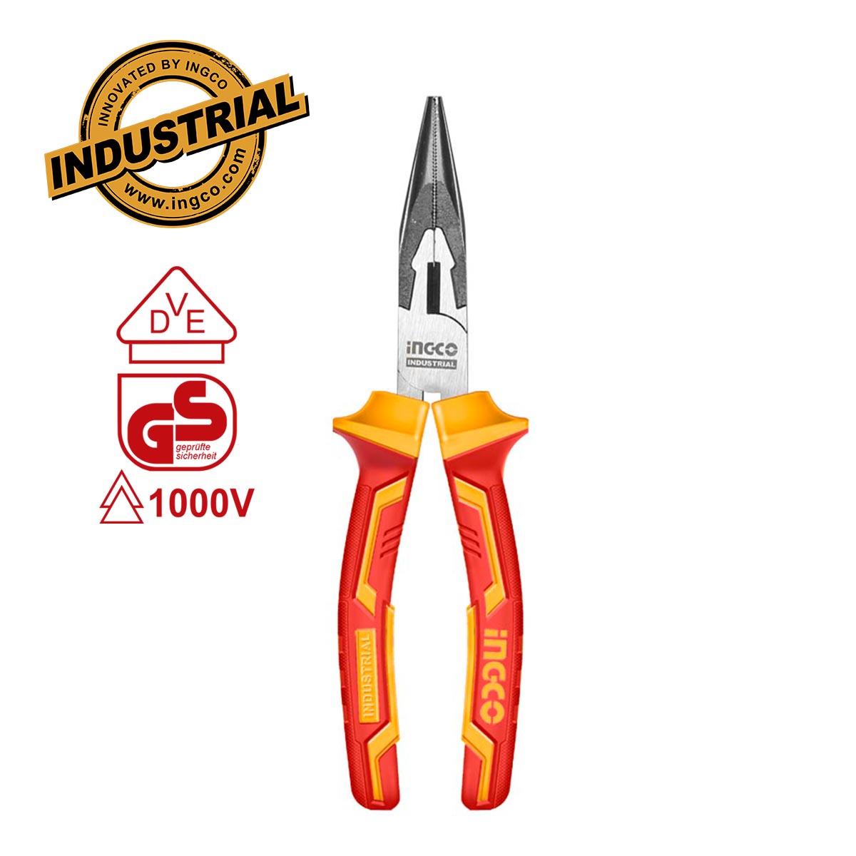 HILNP28168 - PINCE A LONG BEC ISOLEE 6''''/160MM INGCO Maroc
