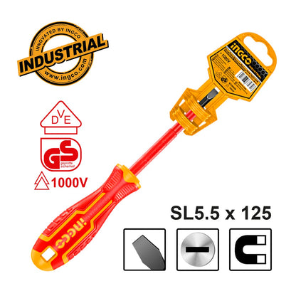 HISD815125 - TOURNEVIS ISOLE SL5.5×125 INGCO Maroc