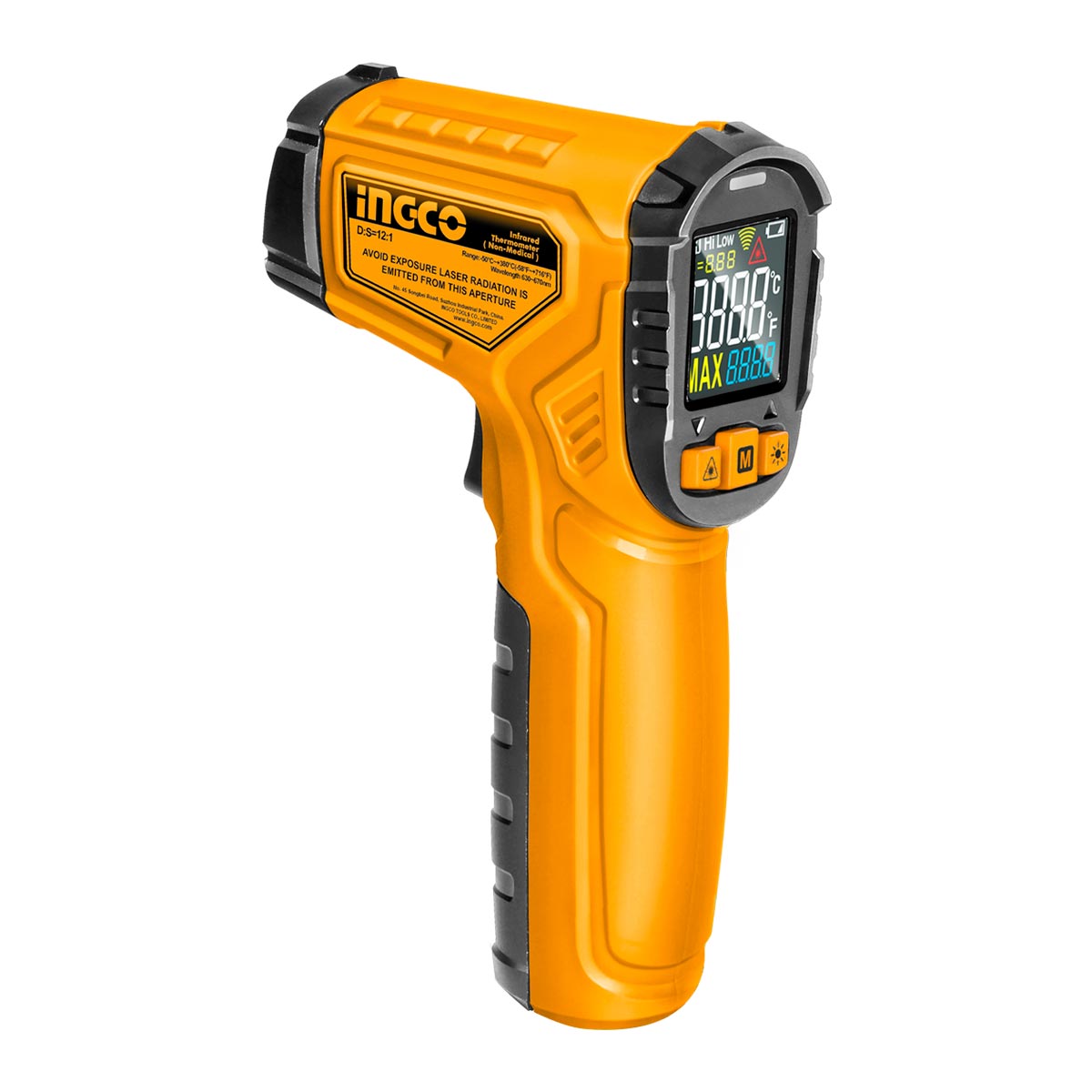 HIT0155028 - THERMOMETRE INFRAROUGE 50c°-450C° INGCO Maroc