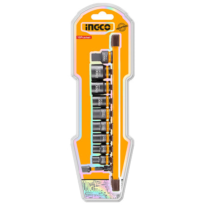 HKISSD38104 - JEU DE 10 DOUILLES A CHOCS 3/8" DR INGCO Maroc