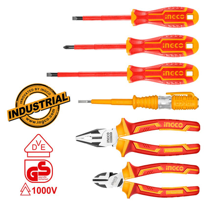 INGCO ENSEMBLE DE 6 OUTILS A MAIN ISOLES 1000V AU MAROC [HKIST3061]