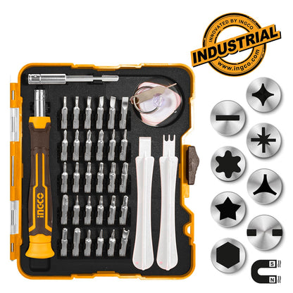 HKSDB0378 - JEU DE TOURNEVIS DE PRECISION 37 PCS INGCO Maroc