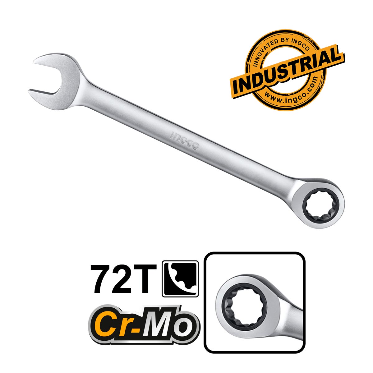 HKSPAR1082 - JEU DE 8 CLES A CLIQUET 8MM A 19MM INGCO Maroc
